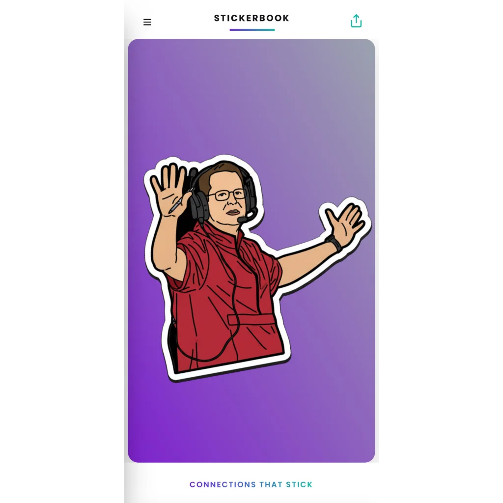 Coach sticker on Stickerbook